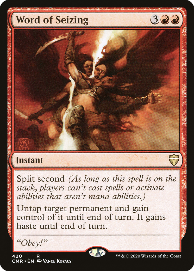 {R} Word of Seizing [Commander Legends][CMR 420]