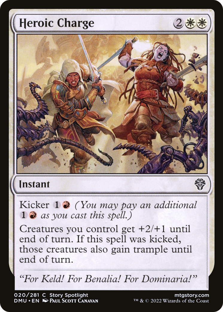 {C} Heroic Charge [Dominaria United][DMU 020]
