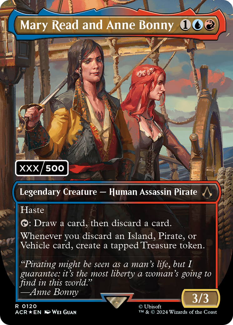 {R} Mary Read and Anne Bonny (English) (Serial Numbered) [Assassin's Creed][SR ACR 120]