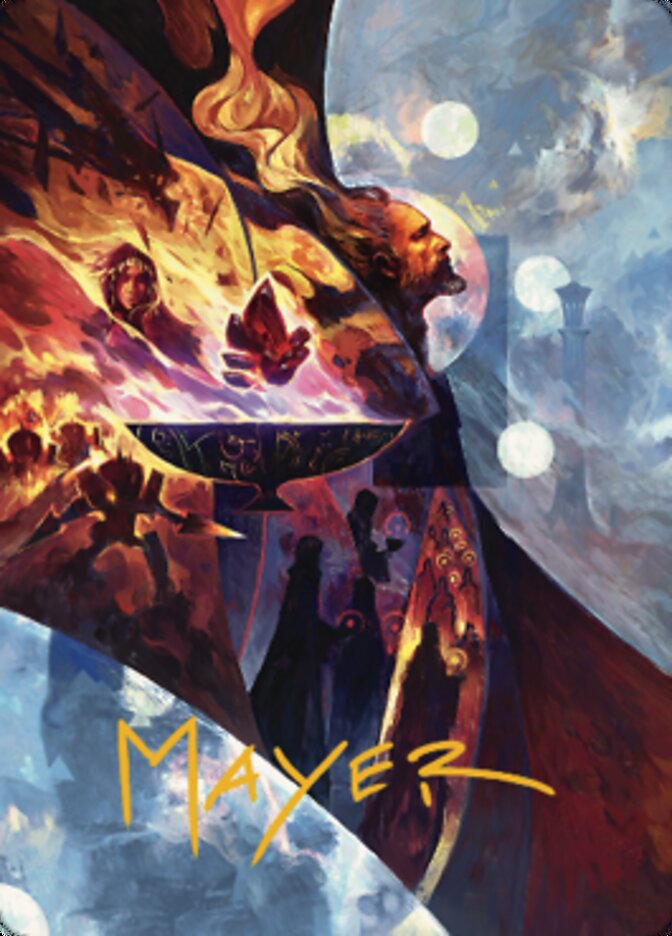 {A} Urza's Command Art Card (Gold-Stamped Signature) [The Brothers' War Art Series][GS ABRO 031]