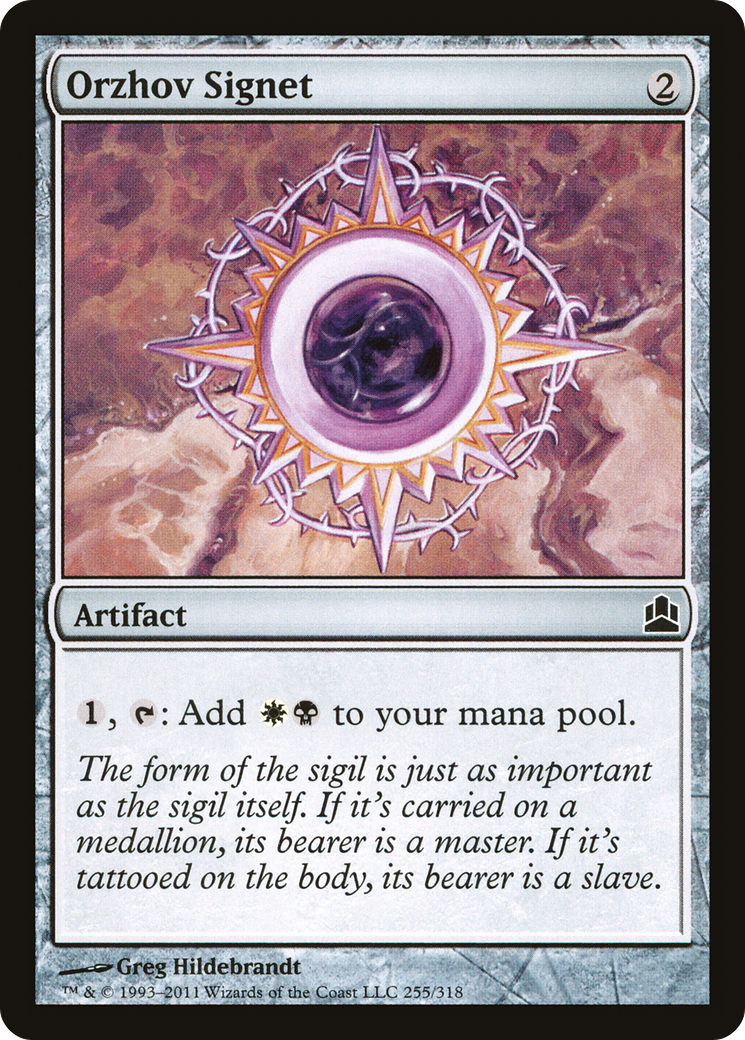 {C} Orzhov Signet [Commander 2011][CMD 255]