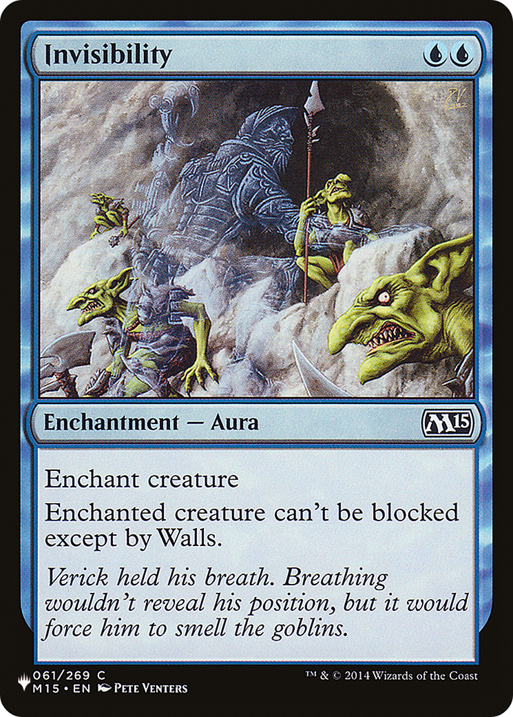 {C} Invisibility [PLST M15-61]