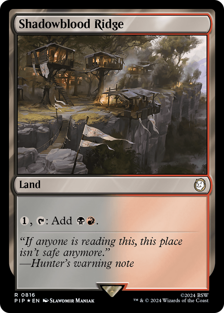 {R} Shadowblood Ridge (Surge Foil) [Fallout][PIP 816]