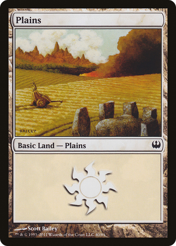 {B}[DDG 040] Plains (40) [Duel Decks: Knights vs. Dragons]