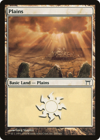 {B}[CHK 288] Plains (288) [Champions of Kamigawa]