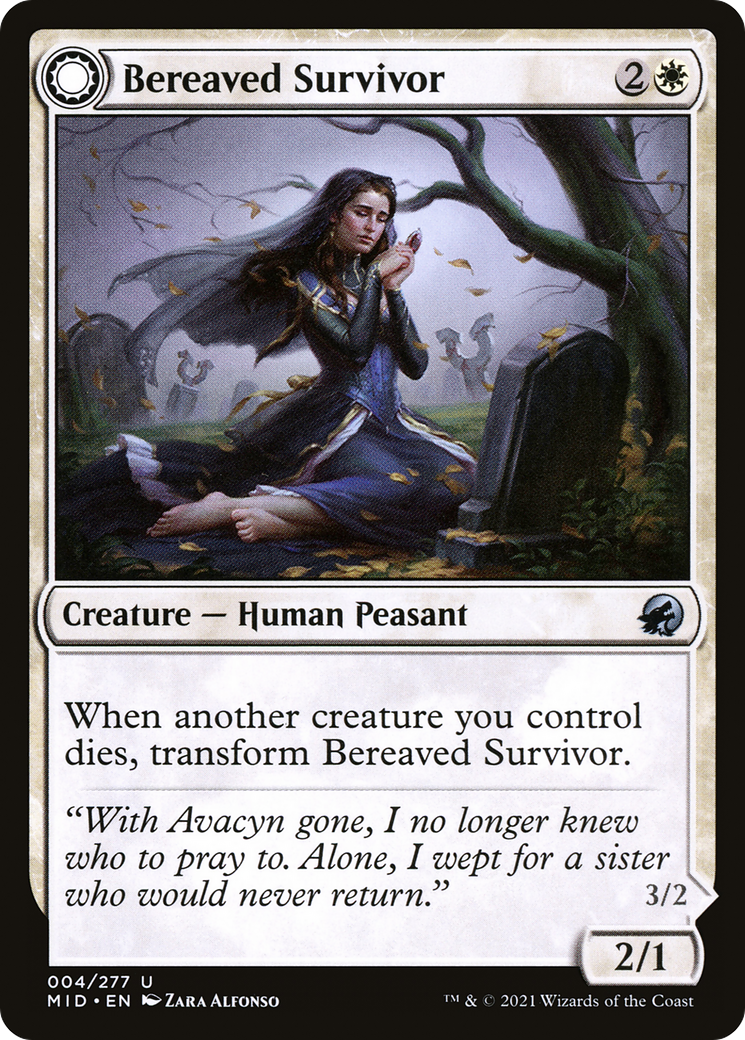 {C} Bereaved Survivor // Dauntless Avenger [Innistrad: Midnight Hunt][MID 004]