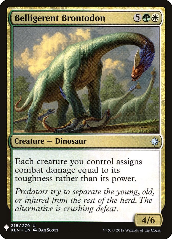 {C} Belligerent Brontodon [Mystery Booster][MB1 XLN 218]
