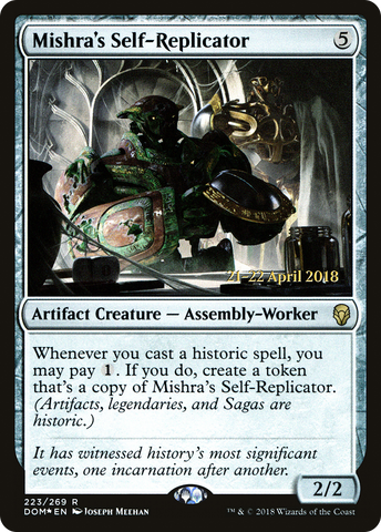 {R} Mishra's Self-Replicator [Dominaria Prerelease Promos][PR DOM 223]