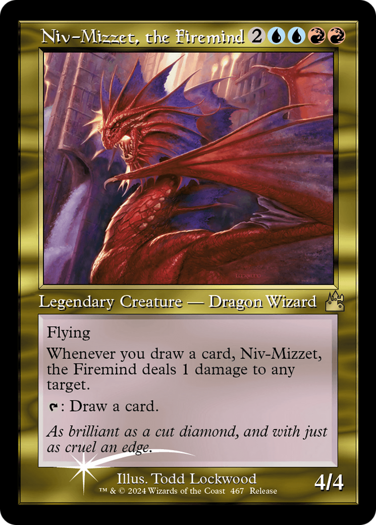 {R} Niv-Mizzet, the Firemind (Retro Frame) [Ravnica Remastered][RVR 467]