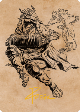 {A} Korlessa, Scale Singer Art Card (Gold-Stamped Signature) [Commander Legends: Battle for Baldur's Gate Art Series][GS ACLB 068]