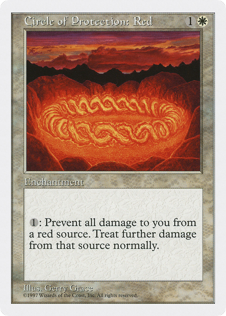 {C} Circle of Protection: Red [Fifth Edition][5ED 020]