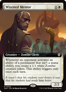 {R} Wizened Mentor (Extended Art) [Aetherdrift Commander][DRC 024]
