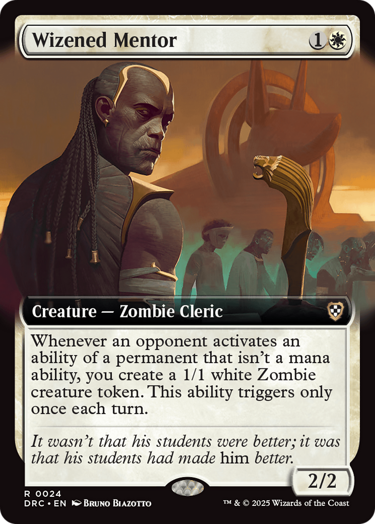 {R} Wizened Mentor (Extended Art) [Aetherdrift Commander][DRC 024]
