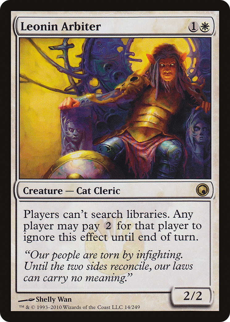 {R} Leonin Arbiter [Scars of Mirrodin][SOM 014]