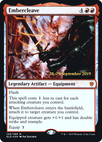 {R} Embercleave [Throne of Eldraine Prerelease Promos][PR ELD 120]