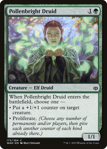 {C} Pollenbright Druid [War of the Spark][WAR 173]