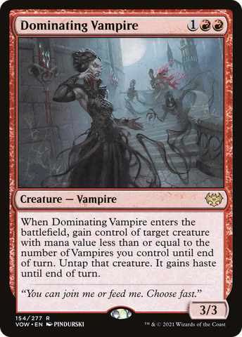 {R} Dominating Vampire [Innistrad: Crimson Vow][VOW 154]