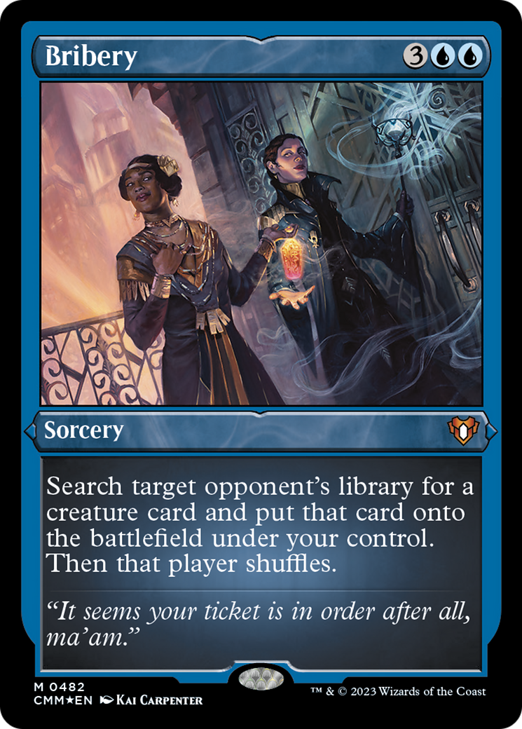 {R} Bribery (Foil Etched) [Commander Masters][CMM 482]