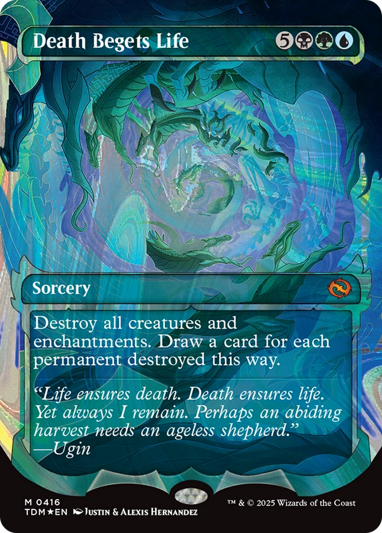 {@R} Death Begets Life (Showcase) (Halo Foil) [Tarkir: Dragonstorm][TDM 416]