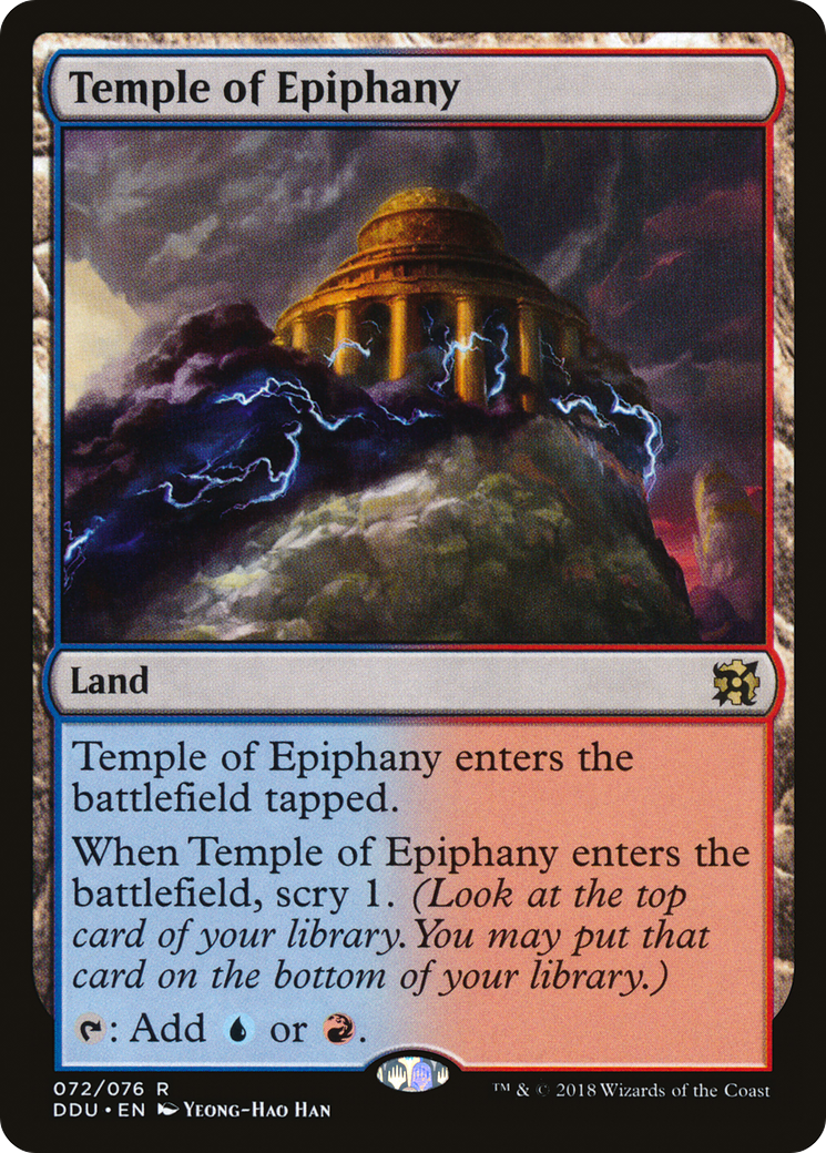{R} Temple of Epiphany [Duel Decks: Elves vs. Inventors][DDU 072] - Misty Mountain Games