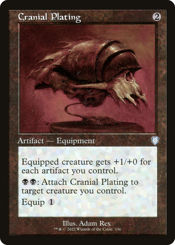 {C} Cranial Plating (Retro) [The Brothers' War Commander][BRC 136]