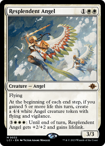 {@R} Resplendent Angel (Promo Pack) [The Lost Caverns of Ixalan Promos][PP LCI 032]
