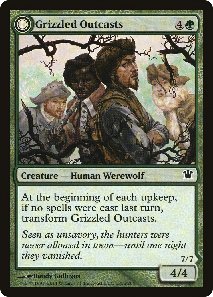 {C} Grizzled Outcasts // Krallenhorde Wantons [Innistrad][ISD 185] - Misty Mountain Games