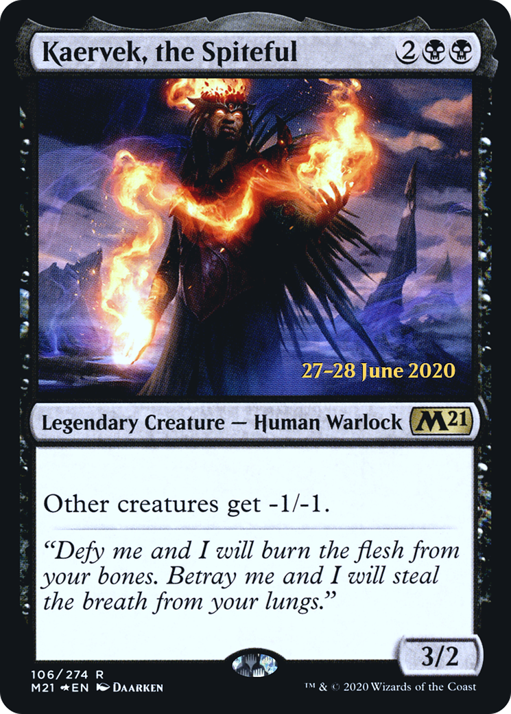 {R} Kaervek, the Spiteful [Core Set 2021 Prerelease Promos][PR M21 106]