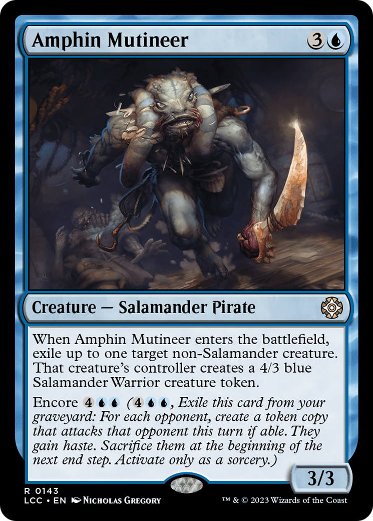 {R} Amphin Mutineer [The Lost Caverns of Ixalan Commander][LCC 143]