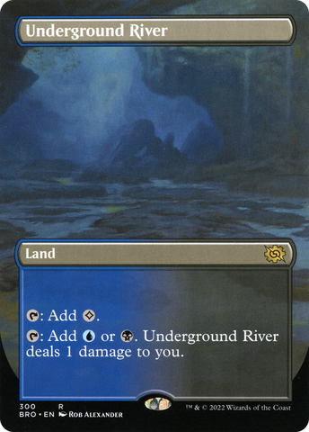 {R} Underground River (Borderless Alternate Art) [The Brothers' War][BRO 300]