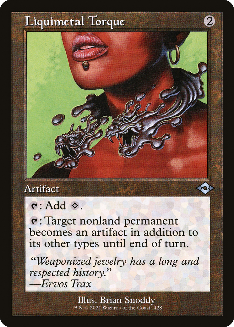 {C} Liquimetal Torque (Retro Frame) (Foil) [Modern Horizons 2] [MH2 428]
