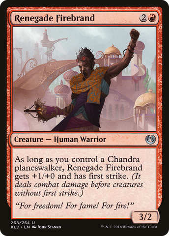 {C} Renegade Firebrand [Kaladesh][KLD 268]