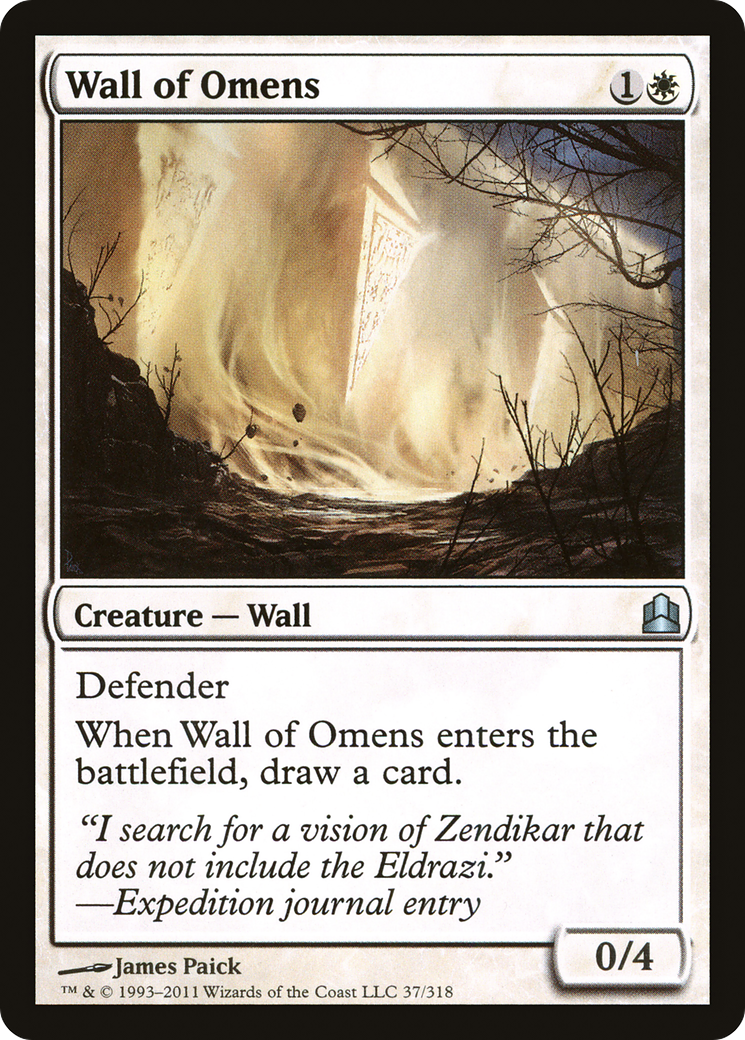 {C} Wall of Omens [Commander 2011][CMD 037] - Misty Mountain Games