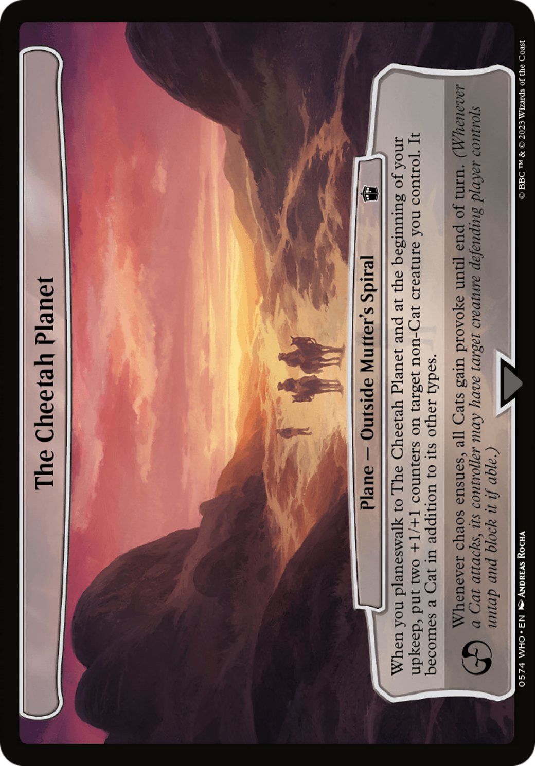 {O} The Cheetah Planet [Planechase][OVR WHO 574]