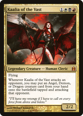 {R} Kaalia of the Vast [Commander 2011][CMD 206]