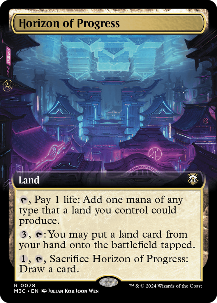 {R} Horizon of Progress (Extended Art) (Ripple Foil) [Modern Horizons 3 Commander][RPF M3C 078]