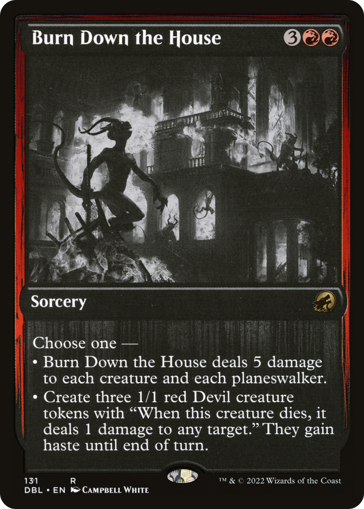 {R} Burn Down the House [Innistrad: Double Feature][DBL 131]