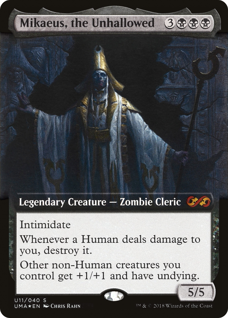 {R} Mikaeus, the Unhallowed (Topper) [Ultimate Masters Box Topper][UMA U11]