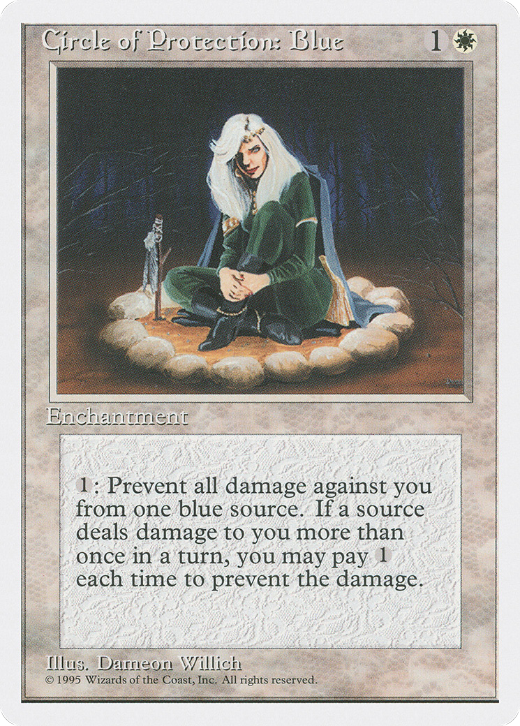 {C} Circle of Protection: Blue [Fourth Edition][4ED 015]
