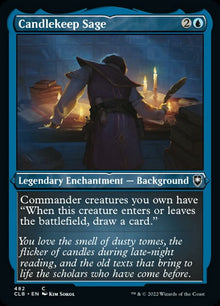 {C} Candlekeep Sage (Foil Etched) [Commander Legends: Battle for Baldur's Gate][CLB 482]