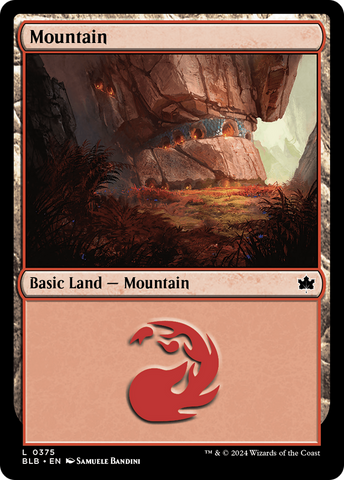 {B}[BLB 375] Mountain (0375) [Bloomburrow]