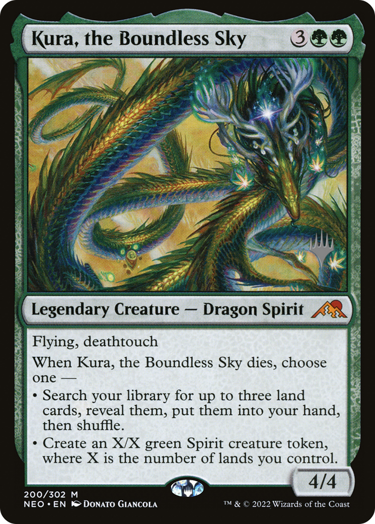 {R} Kura, the Boundless Sky (Promo Pack) [Kamigawa: Neon Dynasty Promos][PP NEO 200]