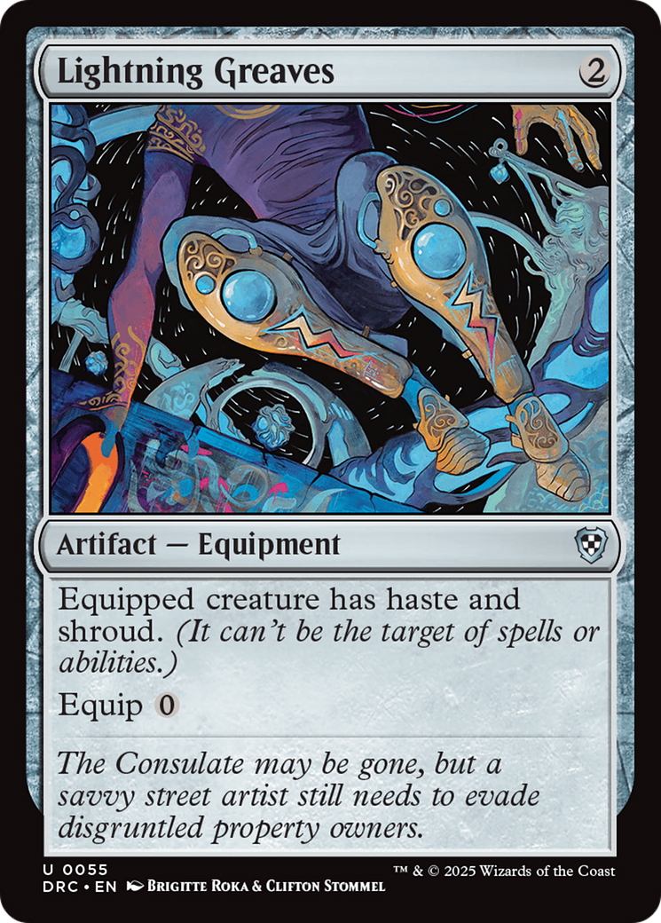{C} Lightning Greaves [Aetherdrift Commander][DRC 055]