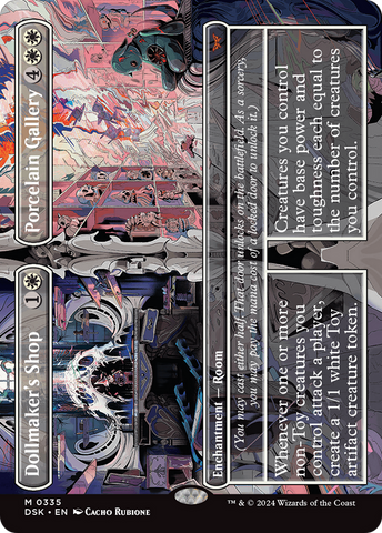 {@R} Dollmaker's Shop // Porcelain Gallery (Borderless) [Duskmourn: House of Horror][DSK 335]