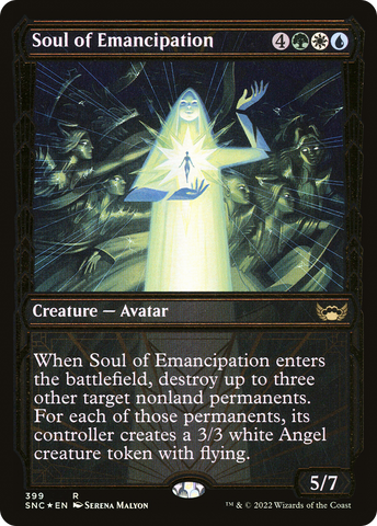 {R} Soul of Emancipation (Showcase Golden Age Gilded Foil) [Streets of New Capenna][SNC 399]