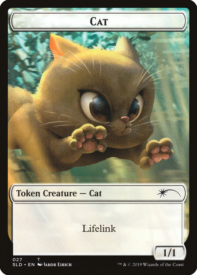 {C} Cat (27) // Cat (28) Double-sided Token [Secret Lair Drop Series][SLD 027]