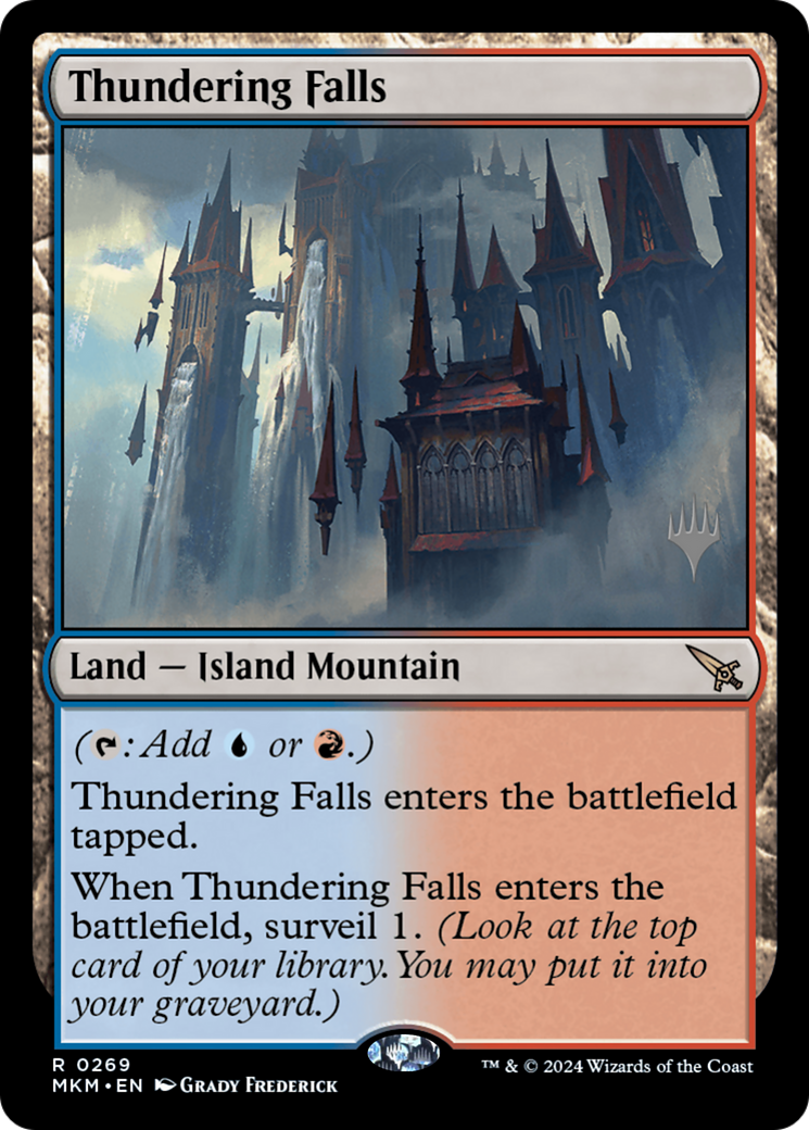 {R} Thundering Falls (Promo Pack) [Murders at Karlov Manor Promos][PP MKM 269]