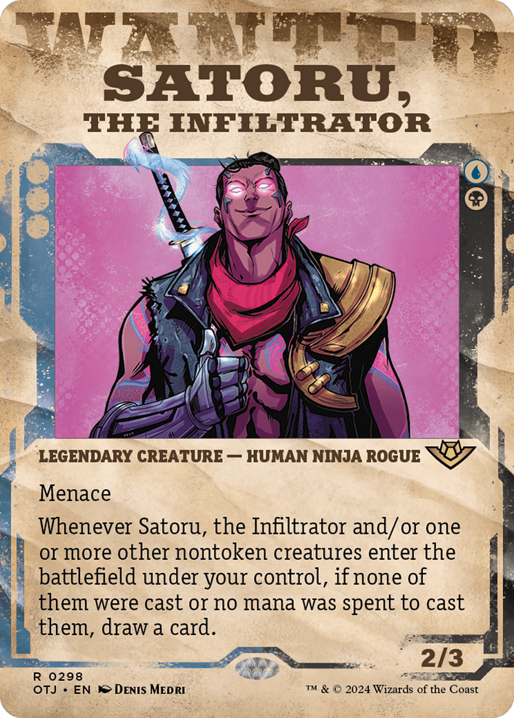 {@R} Satoru, the Infiltrator (Showcase) [Outlaws of Thunder Junction][OTJ 298]