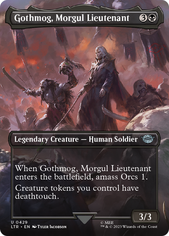 {C} Gothmog, Morgul Lieutenant (Borderless Alternate Art) [The Lord of the Rings: Tales of Middle-Earth][LTR 429]