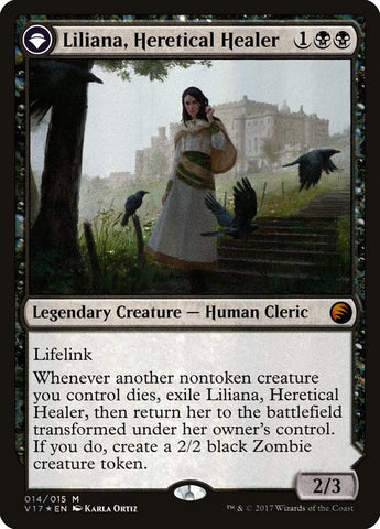 {R} Liliana, Heretical Healer // Liliana, Defiant Necromancer [From the Vault: Transform][V17 014]